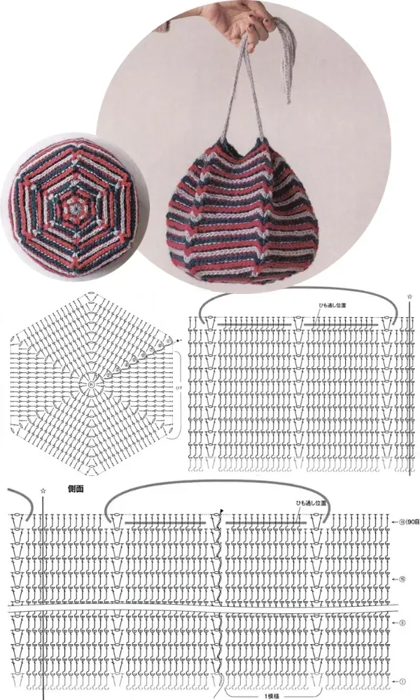 31 modelos de bolsas de crochê com receita parte 1