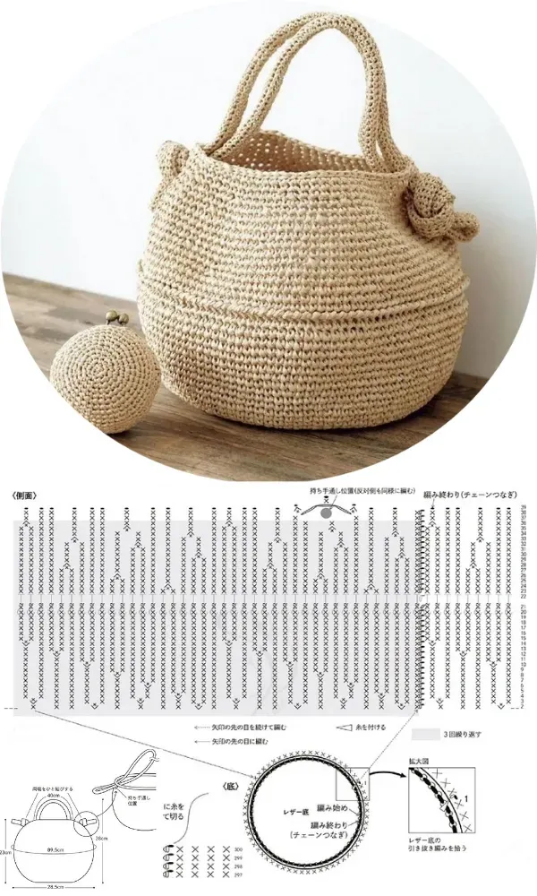 31 modelos de bolsas de crochê com receita parte 2