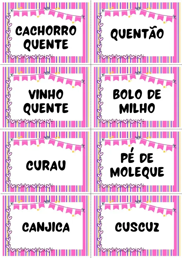 Decorando para Festa Junina: Tags para festa junina para imprimir