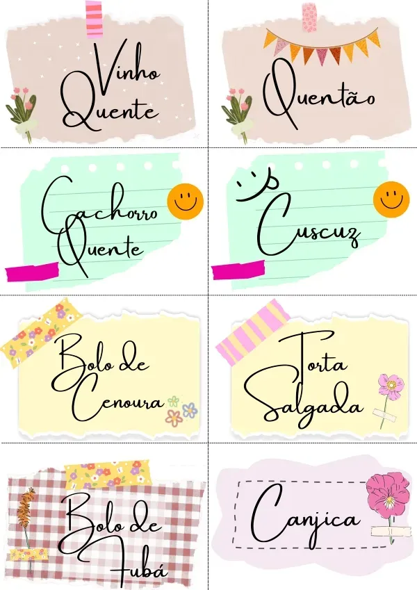 Decorando para Festa Junina: Tags para festa junina para imprimir