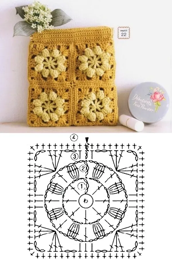 Faça você mesma: Criando lindas bolsas com quadrados de crochê