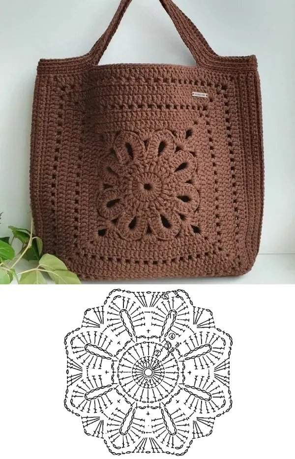 Faça você mesma: Criando lindas bolsas com quadrados de crochê