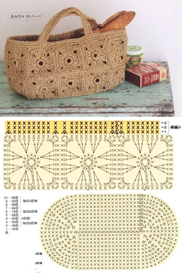 Faça você mesma: Criando lindas bolsas com quadrados de crochê