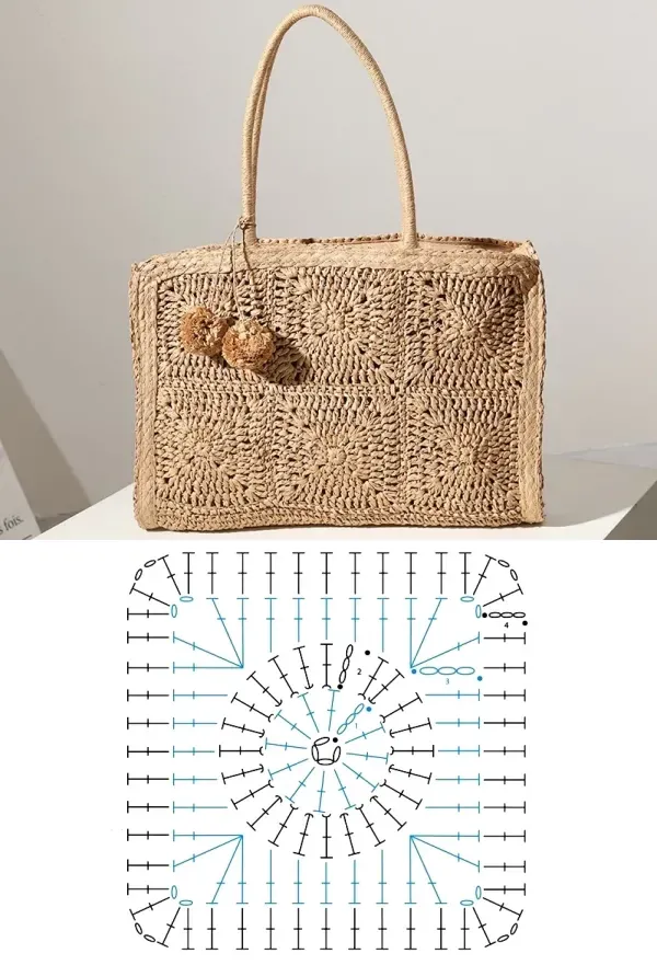 Faça você mesma: Criando lindas bolsas com quadrados de crochê