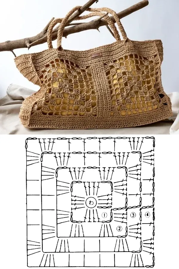 Faça você mesma: Criando lindas bolsas com quadrados de crochê