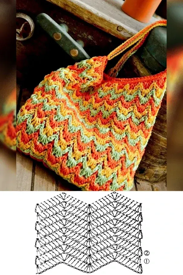 Artesanato na Moda: Bolsa de crochê para o dia a dia