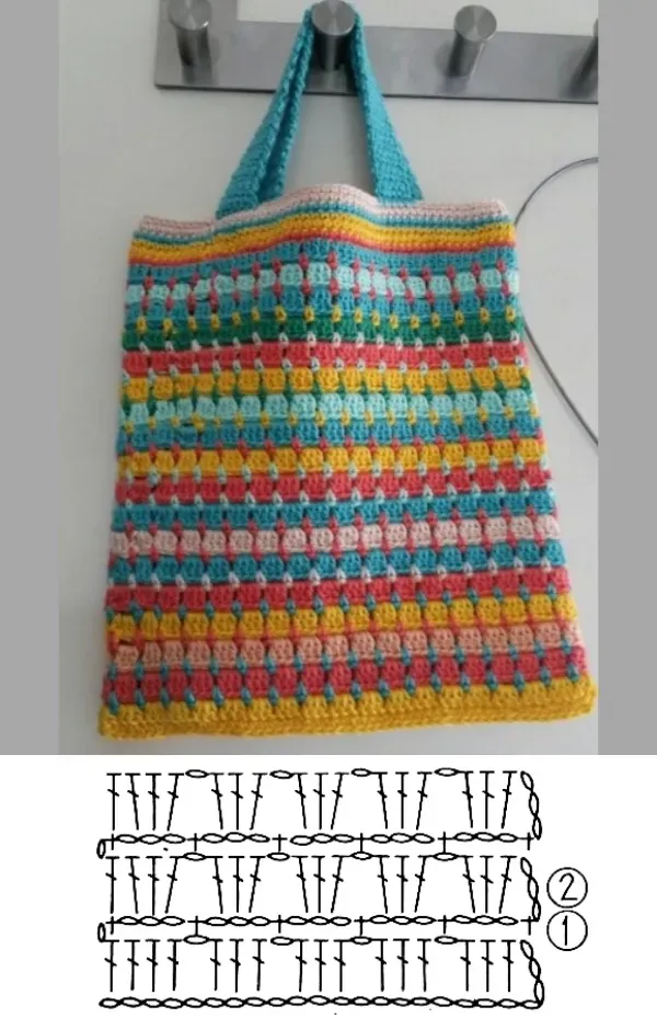 Artesanato na Moda: Bolsa de crochê para o dia a dia
