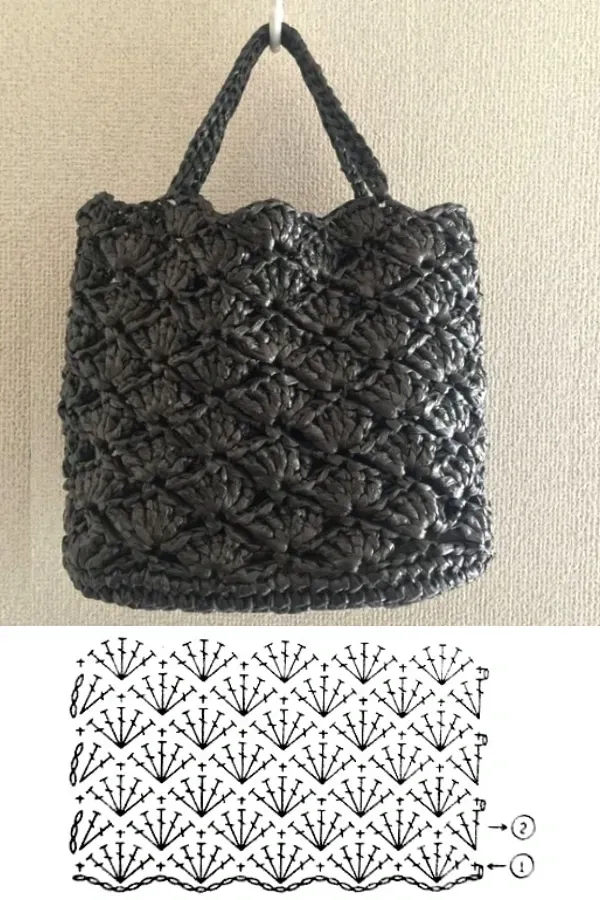 Artesanato na Moda: Bolsa de crochê estilosa