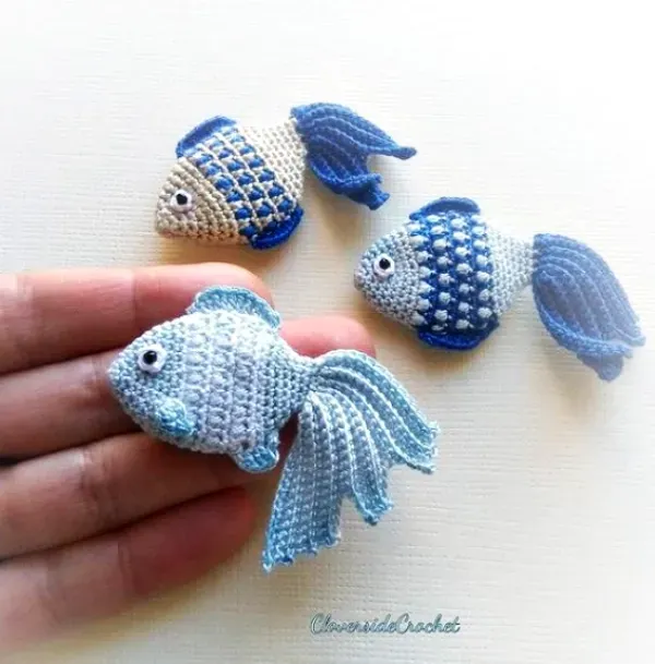Inspire-se para fazer os criativos peixes em amigurumi