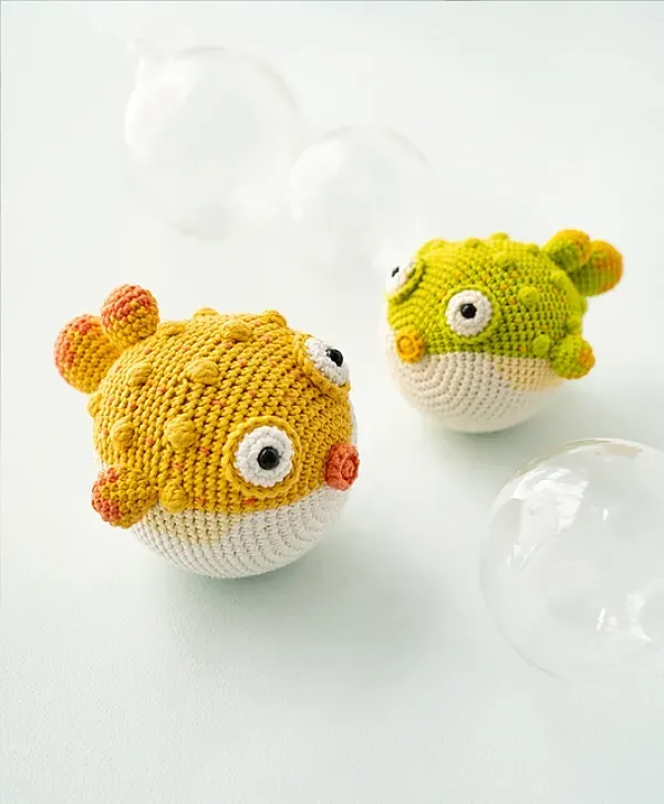 Inspire-se para fazer os criativos peixes em amigurumi