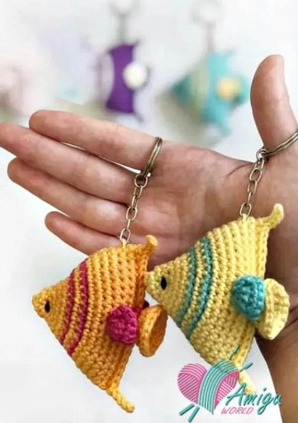 Inspire-se para fazer os criativos peixes em amigurumi