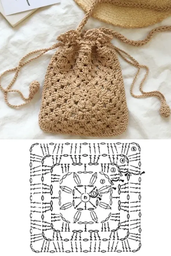 Criando vários tipos de bolsas de crochê com mesmo ponto