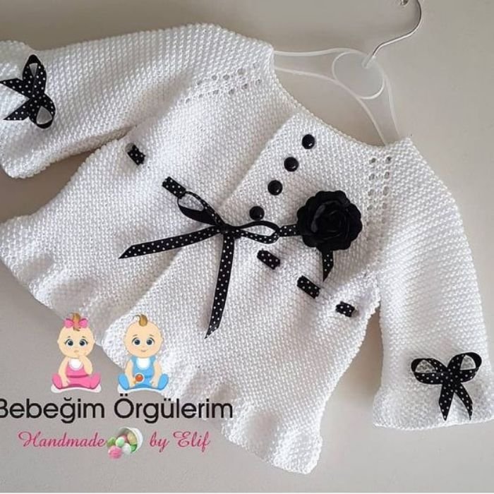 26 modelos de roupinhas de bebê em tricô e crochê
