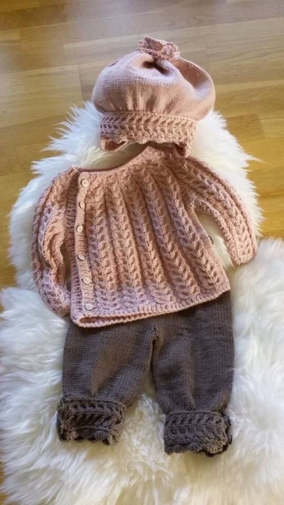 26 modelos de roupinhas de bebê em tricô e crochê