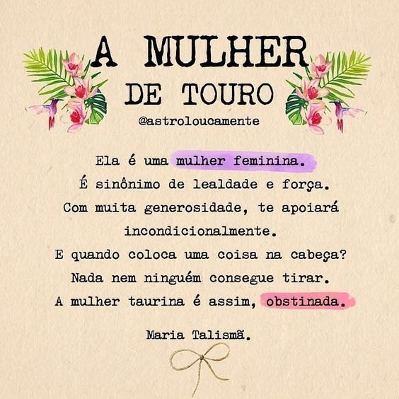Características de cada signo do zodíaco : Touro