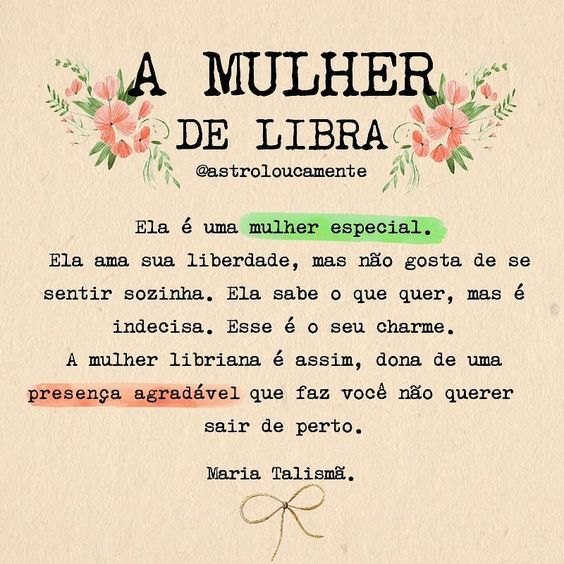 Características de cada signo do zodíaco : Libra
