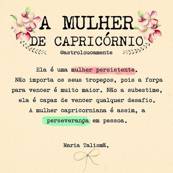 Características de cada signo do zodíaco : Capricórnio
