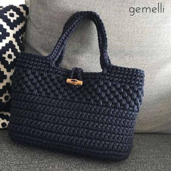 14 Modelos de bolsa de fio de malha com gráfico dos pontos