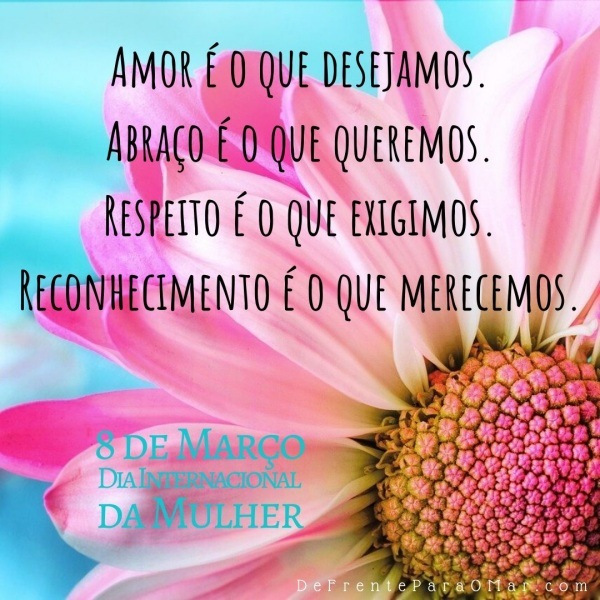 8 de Março, dia Internacional da Mulher - Parabéns!