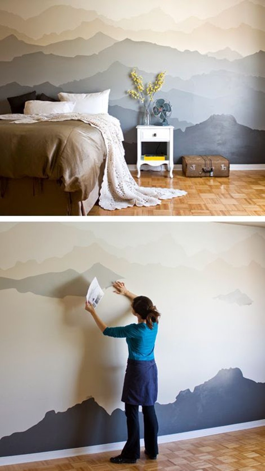 Passo a passo  para decoração de parede do quarto
