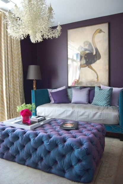 decoração na sala cor 2018 pantone - ultravioleta - ultra violet