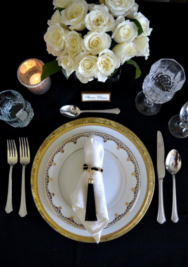 +15 ideias de decoração de mesa para bodas de ouro