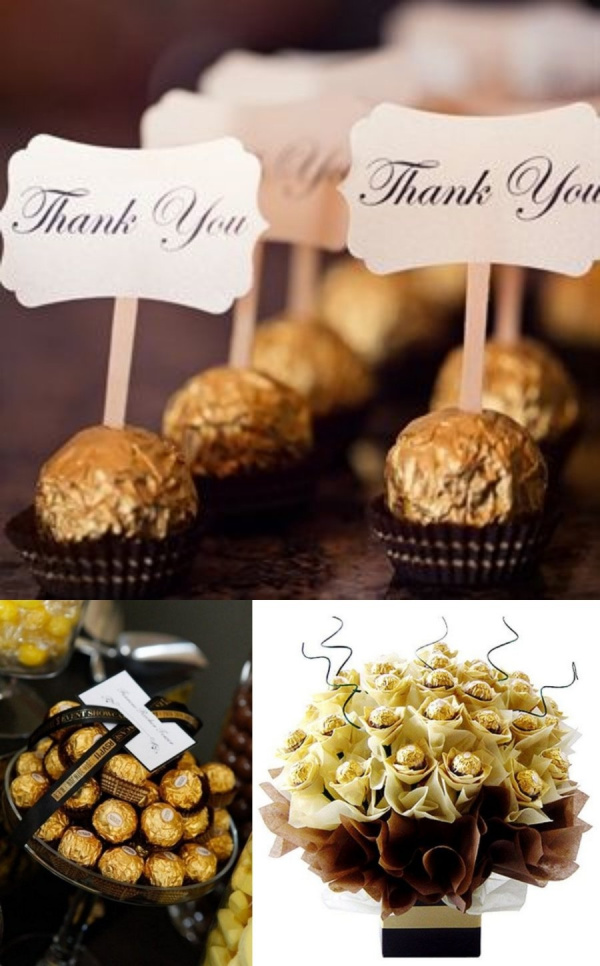 20 ideias para festa de bodas de ouro - lembrancinhas dos convidados