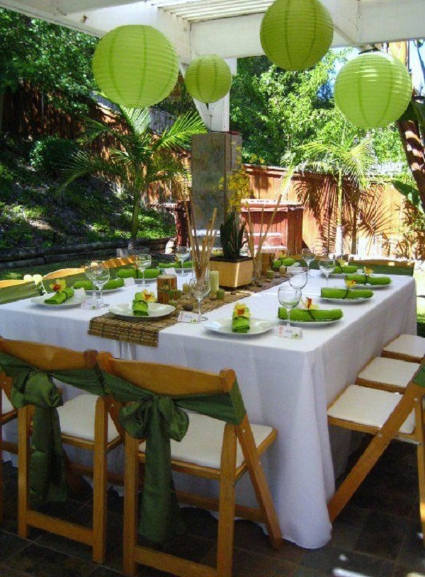 Festa ao ar livre: decorando a mesa, boas ideias