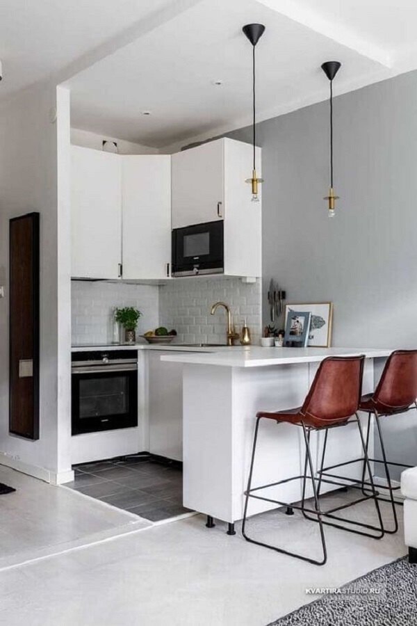 Como deixar uma cozinha pequena bonita e funcional