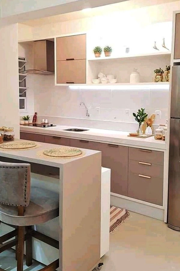 Como deixar uma cozinha pequena bonita e funcional