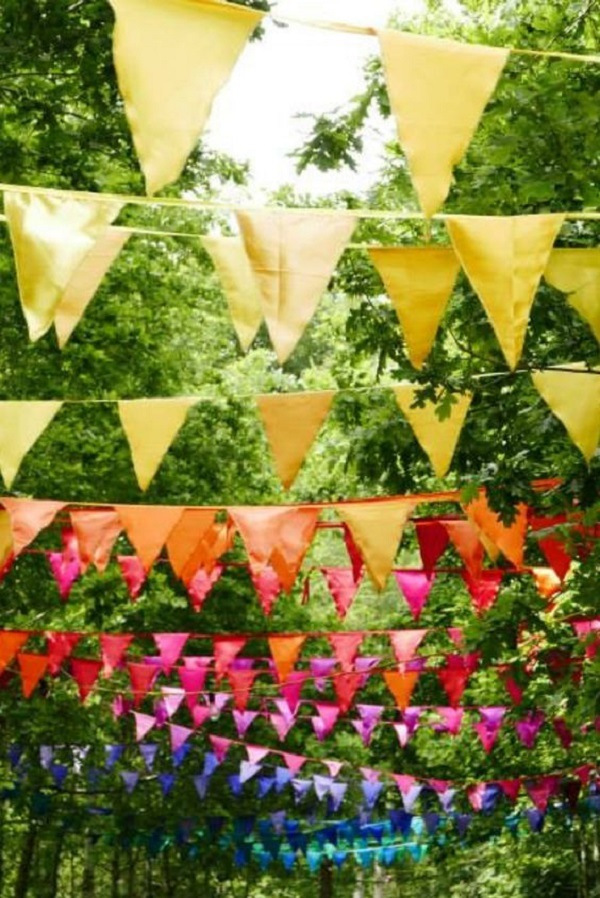 Ideias baratas para decorar uma festa ao ar livre