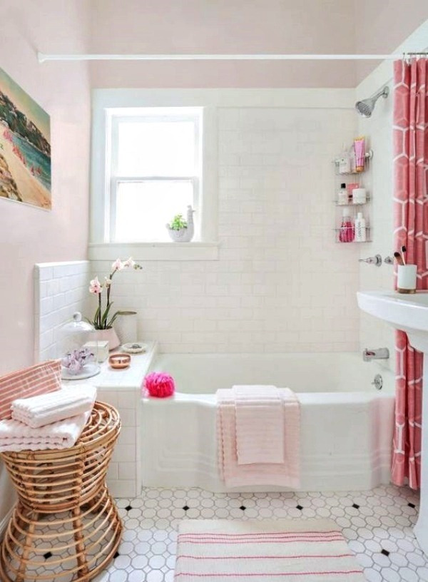 Casa Bonita: Lindas ideias de cozinha e banheiro rosé