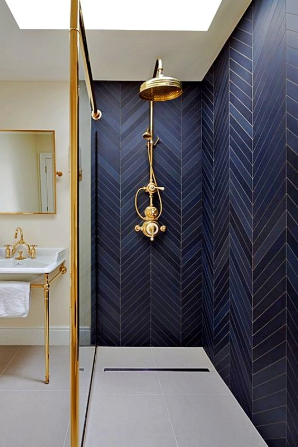 Decoração azul ou cinza no banheiro e lavanderia