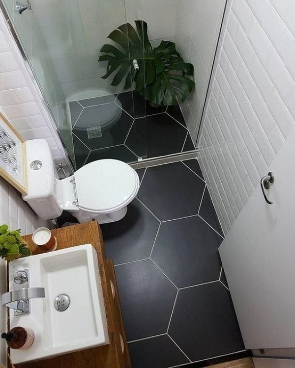 Decoração azul ou cinza no banheiro e lavanderia
