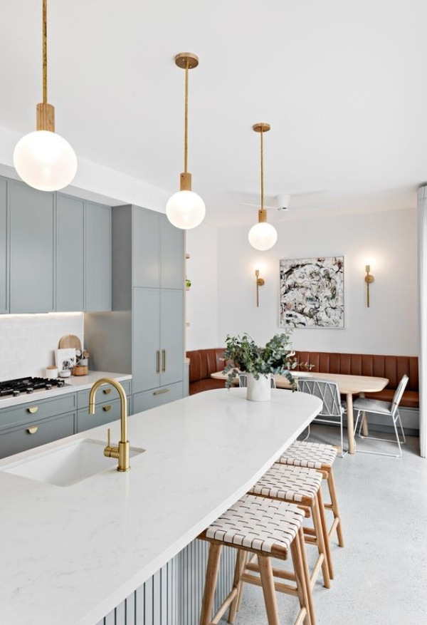 Casa Bonita: Ideias de decoração azul ou cinza na cozinha