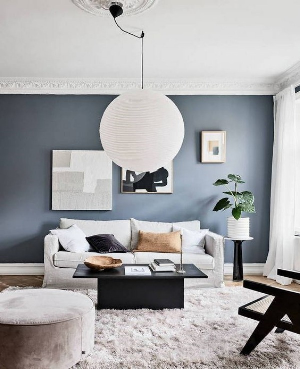 Casa Bonita: A moderna decoração azul ou cinza para sala