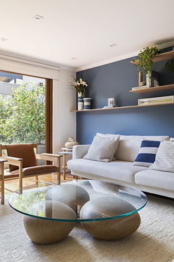 Casa Bonita: A moderna decoração azul ou cinza para sala
