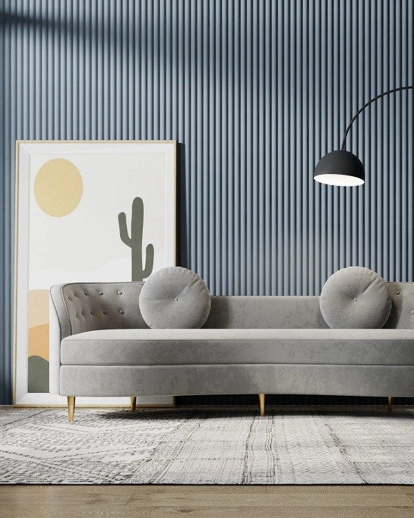 Casa Bonita: Ambientes modernos com tons de azul ou cinza