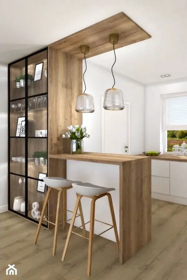 Casa Bonita: Armários de cozinha com porta de vidro