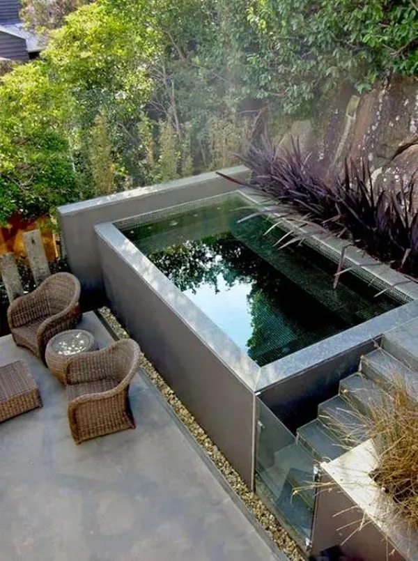 18 Ideias de mini piscinas que cabem no seu quintal