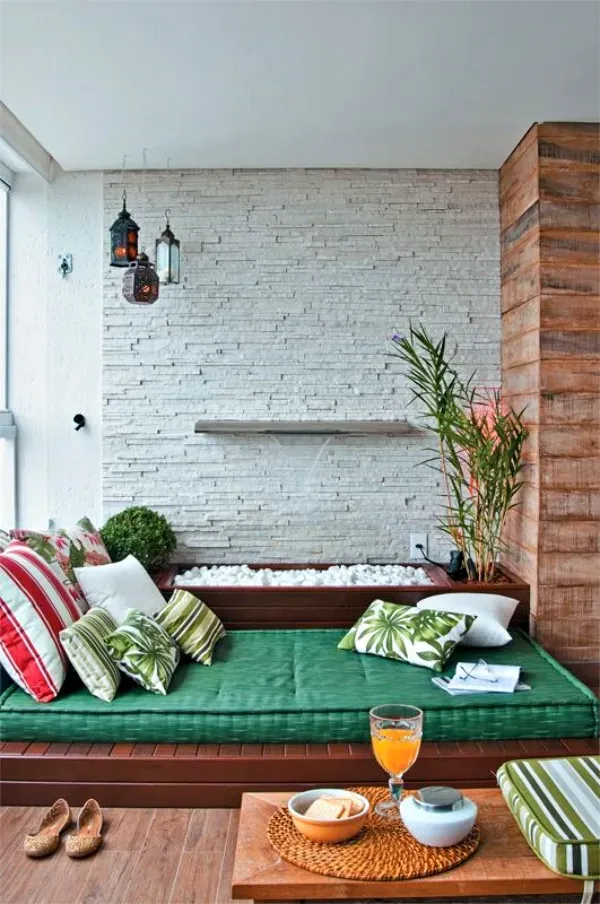 Casa Bonita: Decoração na varanda para relaxar