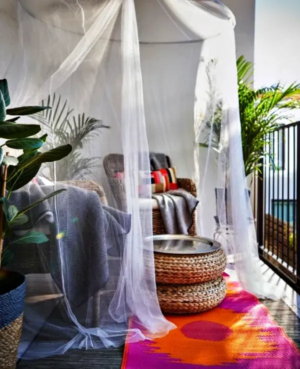 Casa Bonita: Decoração na varanda para relaxar