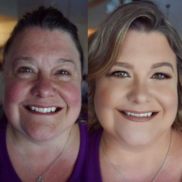 Maquiagem na terceira idade - Antes e Depois