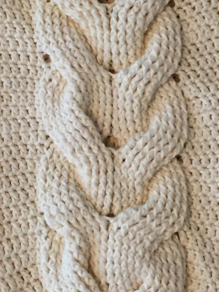 O crochê com cara de tricô  -  trança de crochê