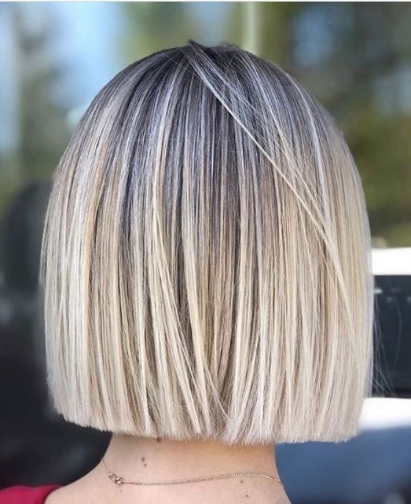 Ideias de cortes de cabelo reto blunt cut