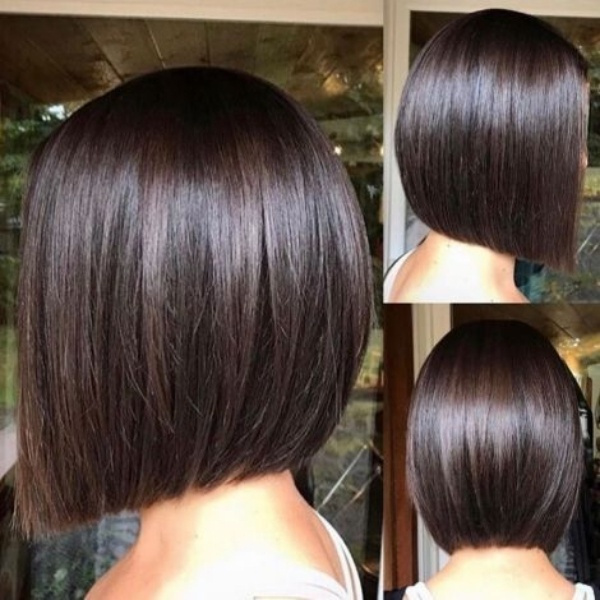 Ideias de cortes de cabelo reto blunt cut