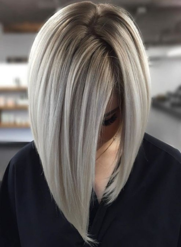 Ideias de cortes de cabelo reto long bob