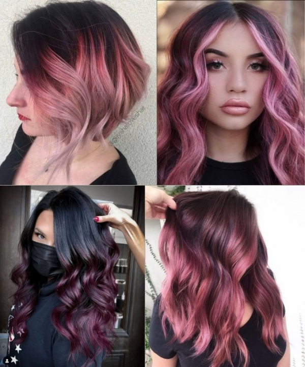 37 tons de cor de cabelo ruivo, laranja ou rosé, lisos