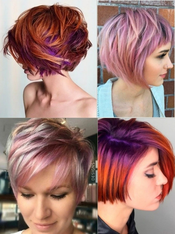 37 tons de cor de cabelo ruivo, laranja ou rosé, lisos