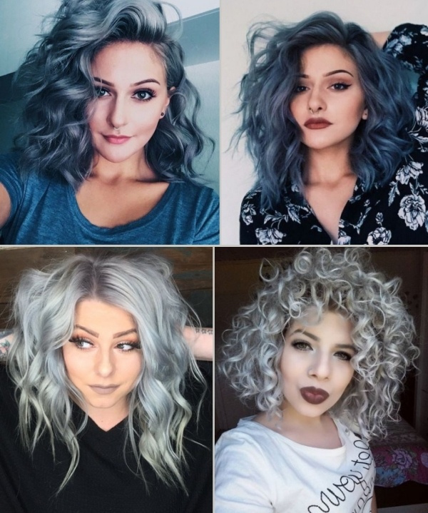 44 tons de cabelo cacheado platinado